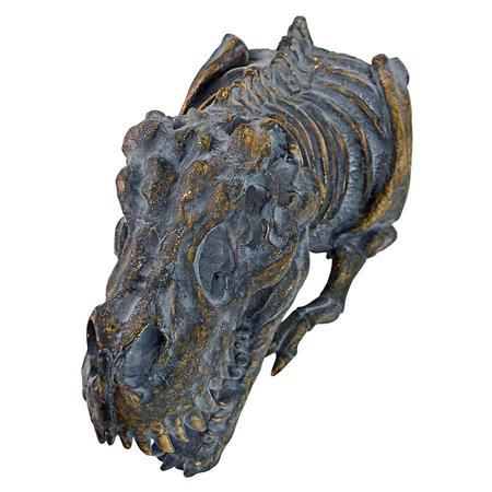 Design Toscano Bones of the Dinosaur T-Rex Skeleton Wall Sculpture JQ9564